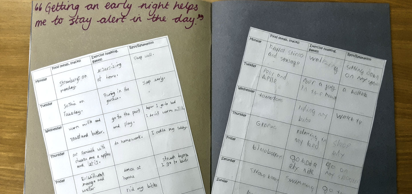 Year 3 Logbook - Getting an early night...